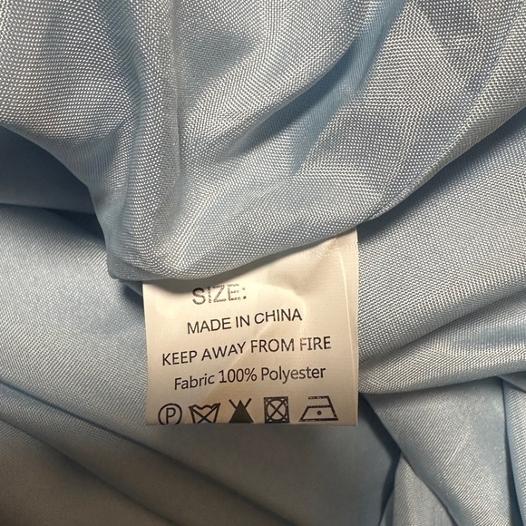 Elegant Baby Blue Evening Gown - Picture 6 of 6